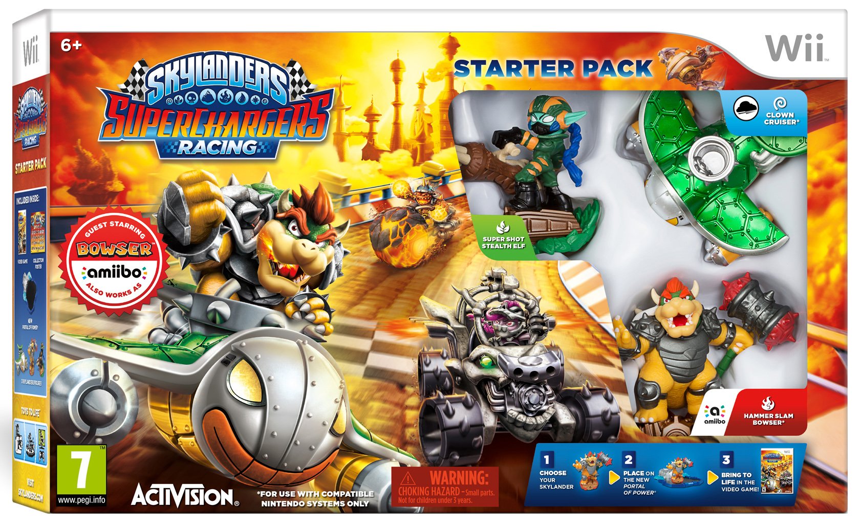 SKYLANDERS SUPERCHARGERS RACING STARTER PACK (INCLUYE FIGURA BOWSER COMPATIBLE CON AMiiBO) SKYLANDERS SUPERCHARGERS RACING STARTER PACK (INCLUYE FIGURA BOWSER COMPATIBLE CON AMiiBO)